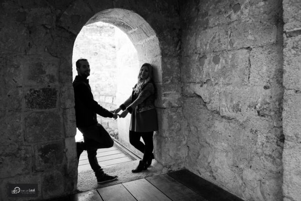Sesión de fotos de pareja con Edu y María por el Castillo de Zamora